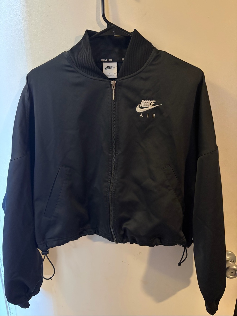 Nike Air Women's Black Zip Bomber Jacket Size S